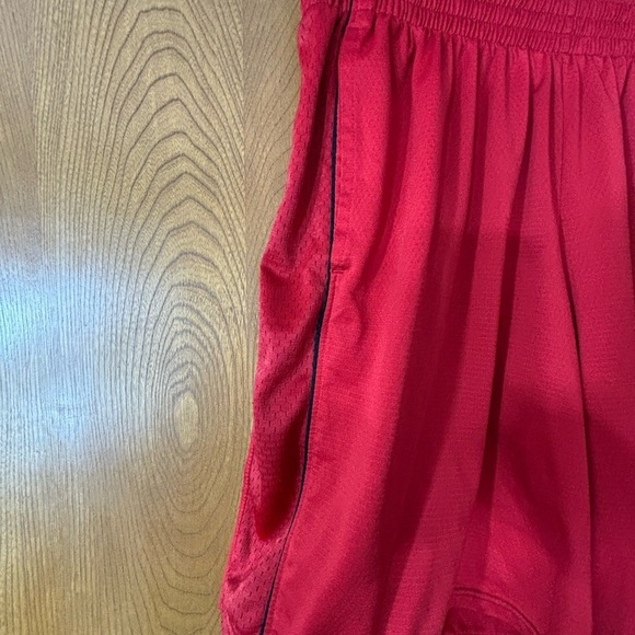 Champion Red Athletic Shorts with Elastic Waistband - Picture 3 of 4